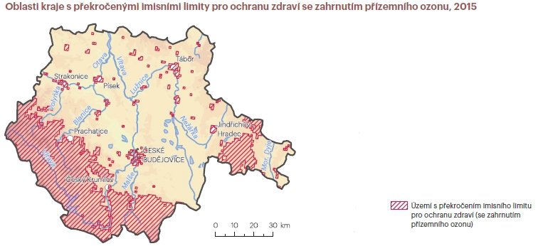 Stát podrobně monitoruje stav životního prostředí v jednotlivých krajích.