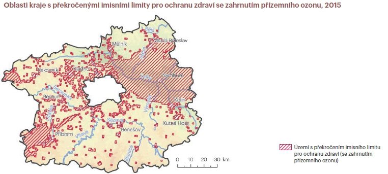 Stát podrobně monitoruje stav životního prostředí v jednotlivých krajích.