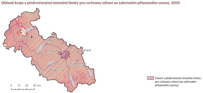 Stát podrobně monitoruje stav životního prostředí v jednotlivých krajích.