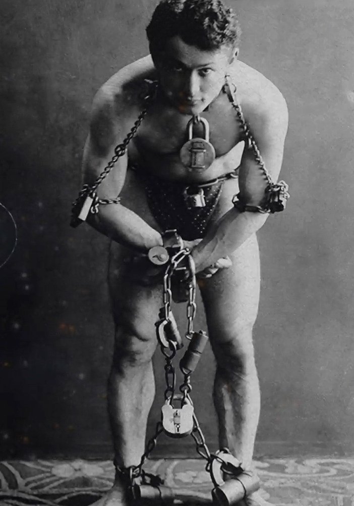 Velký iluzionista Harry Houdini.