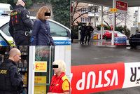 Přepadení benzínky na Žižkově: Ozbrojení gauneři ukradli peníze a auto, jsou na útěku