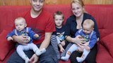 Šťastní rodiče: Máme tři kluky ze zkumavky