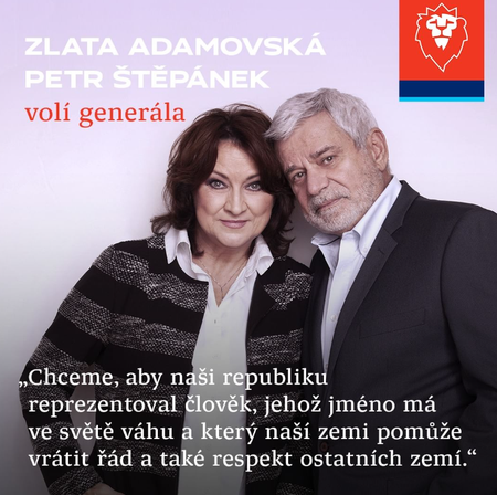 Zlata Adamovská a Petr Štěpánek