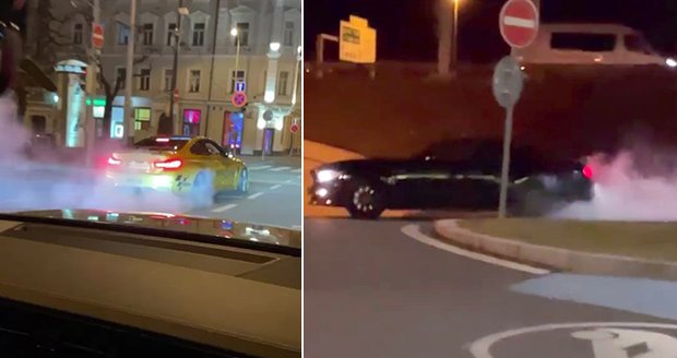 Další ilegální závody v centru Prahy: Ubohé kratochvíle! Policie hledá svědky