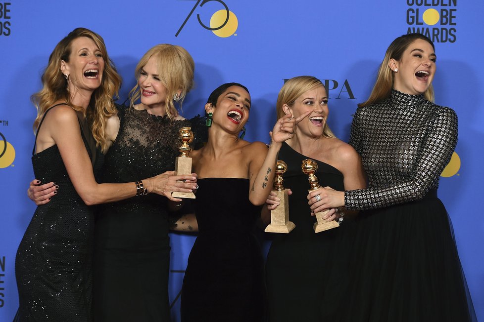 Hlavní představitelky seriálu Sedmilhářky: Laura Dern, Nicole Kidman, Zoe Kravitz, Reese Witherspoon a Shailene Woodley.