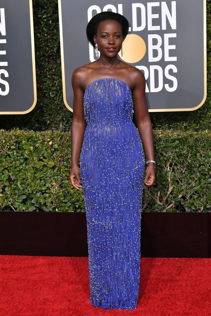 Lupita Nyong'o v Calvin Klein.