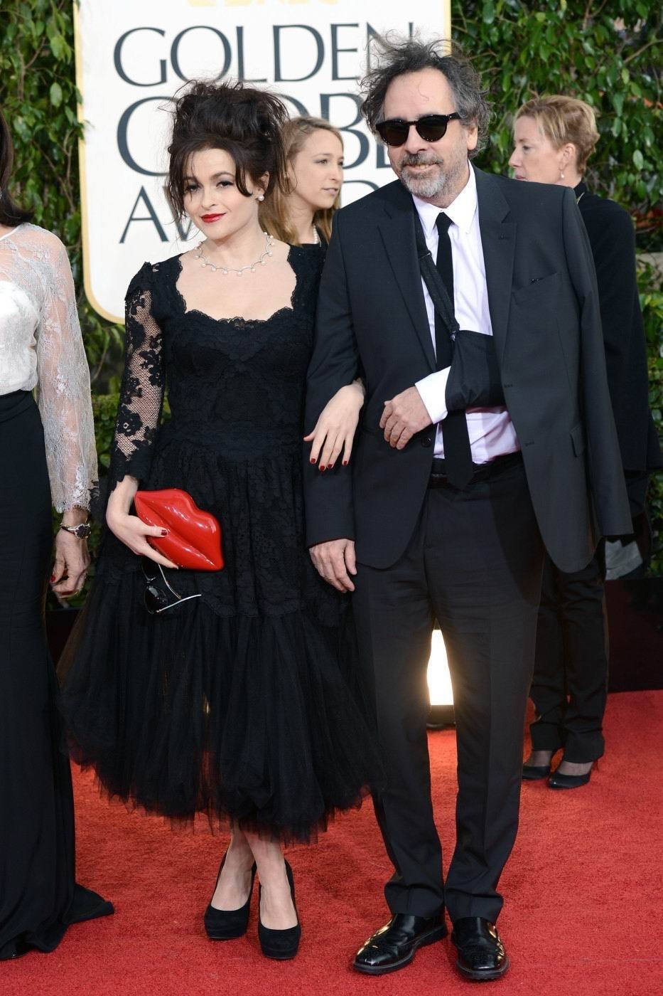 Helena Bonham Carter a Tim Burton. Loni v prosinci se rozešli.