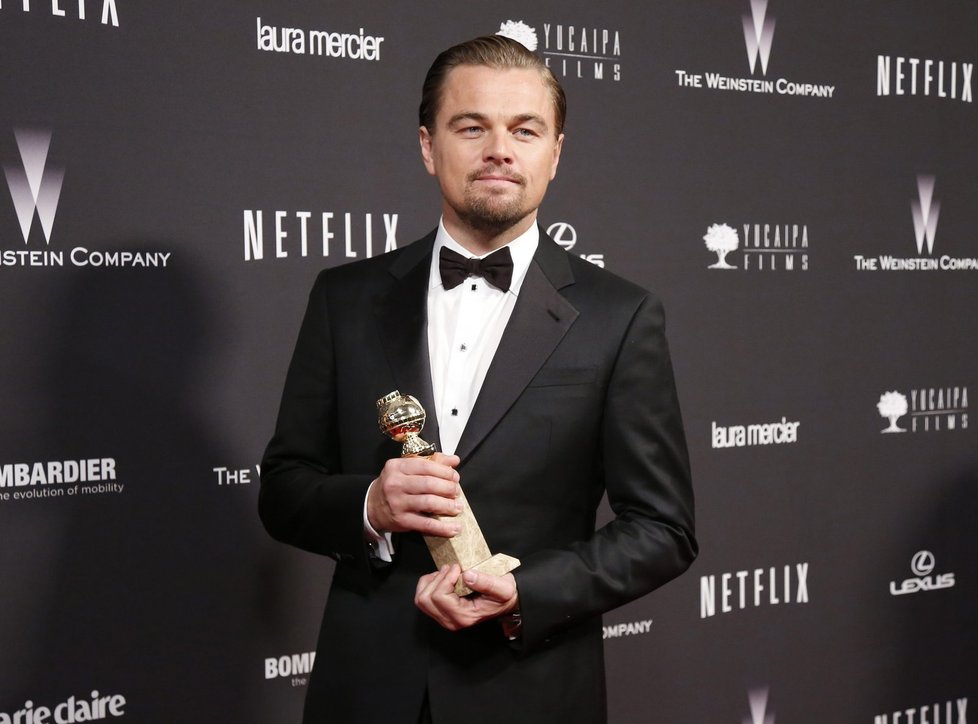 Za výkon ve filmu Vlk z Wall Street si Leonardo DiCaprio odnesl Zlatý Glóbus.