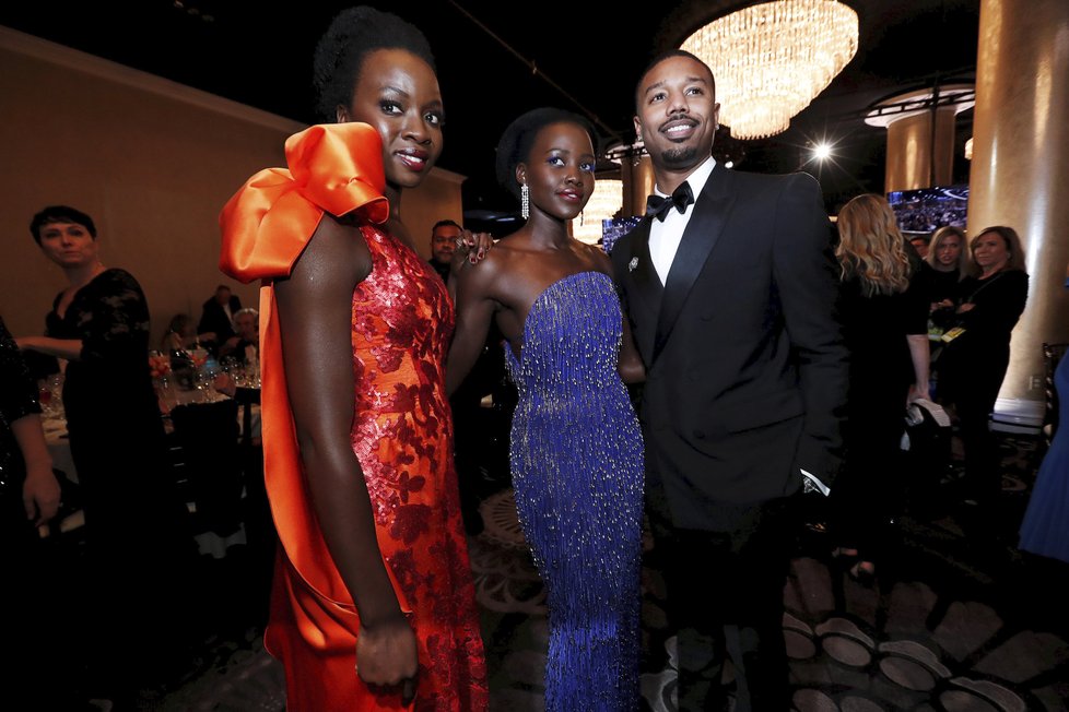 Danai Gurira, Lupita Nyong&#39;o a Michael B. Jordan