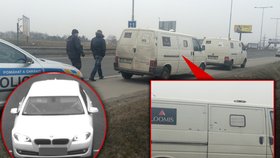 Policie už má lupiče, kteří stříleli na dodávku v Praze na Zličíně.