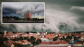 Neuvěřitelná podívaná: Bouřky přinesly nad Moravu „apokalyptický“ mrak