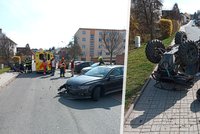 Děsivá nehoda ve Zlíně: Čtyřkolka zavalila řidiče!