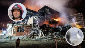 Požár ve Zlíně: Uvnitř budovy je stále přes 200 stupňů.