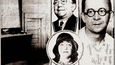 Snímek z dobových novin. Vpravo Otto Sanhuber, nahoře právník a milenec Herman Shapiro.