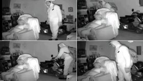 Skrytá kamera pomohla zachytit zloděje, který vykrádal byt, zatímco jeho majitelka důchodkyně spala.