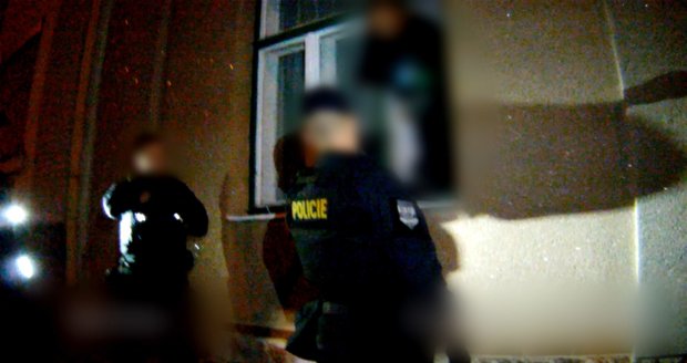Na zloděje čekali policisté pod oknem. Na zloděje čekali policisté pod oknem.