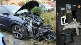 Zloděj ukradl klíčky, pak auto: Vůz napasoval do stromu, škoda je přes 600 tisíc 