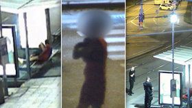 Strážníci na kamerách zachytili dívku (18), která okradla spícího muže a lup si nastrkala do bujného dekoltu svých šatů.