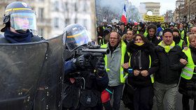 Protesty žlutých vest ve Francii (9.2.2019)