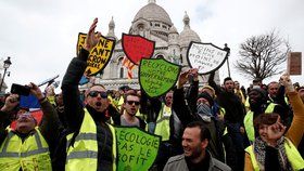 Ve Francii pokračovaly protesty žlutých vest. (23.3.2019)