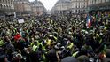 Protesty takzvaných žlutých vest v Paříži (15.12.2018)
