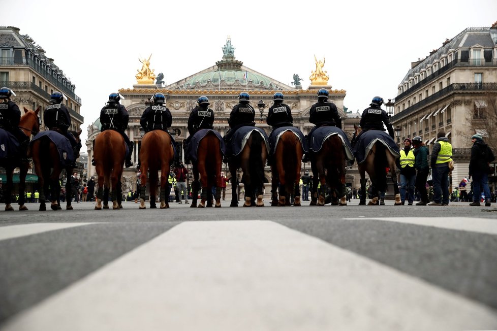 Protesty takzvaných žlutých vest v Paříži (15.12.2018)