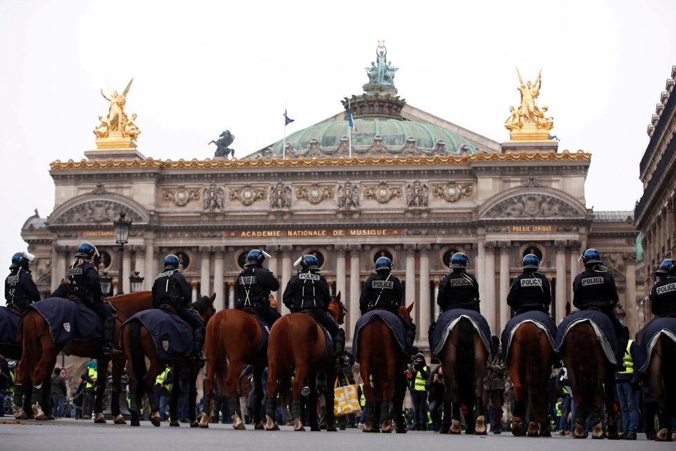 Protesty takzvaných žlutých vest v Paříži (15.12.2018)