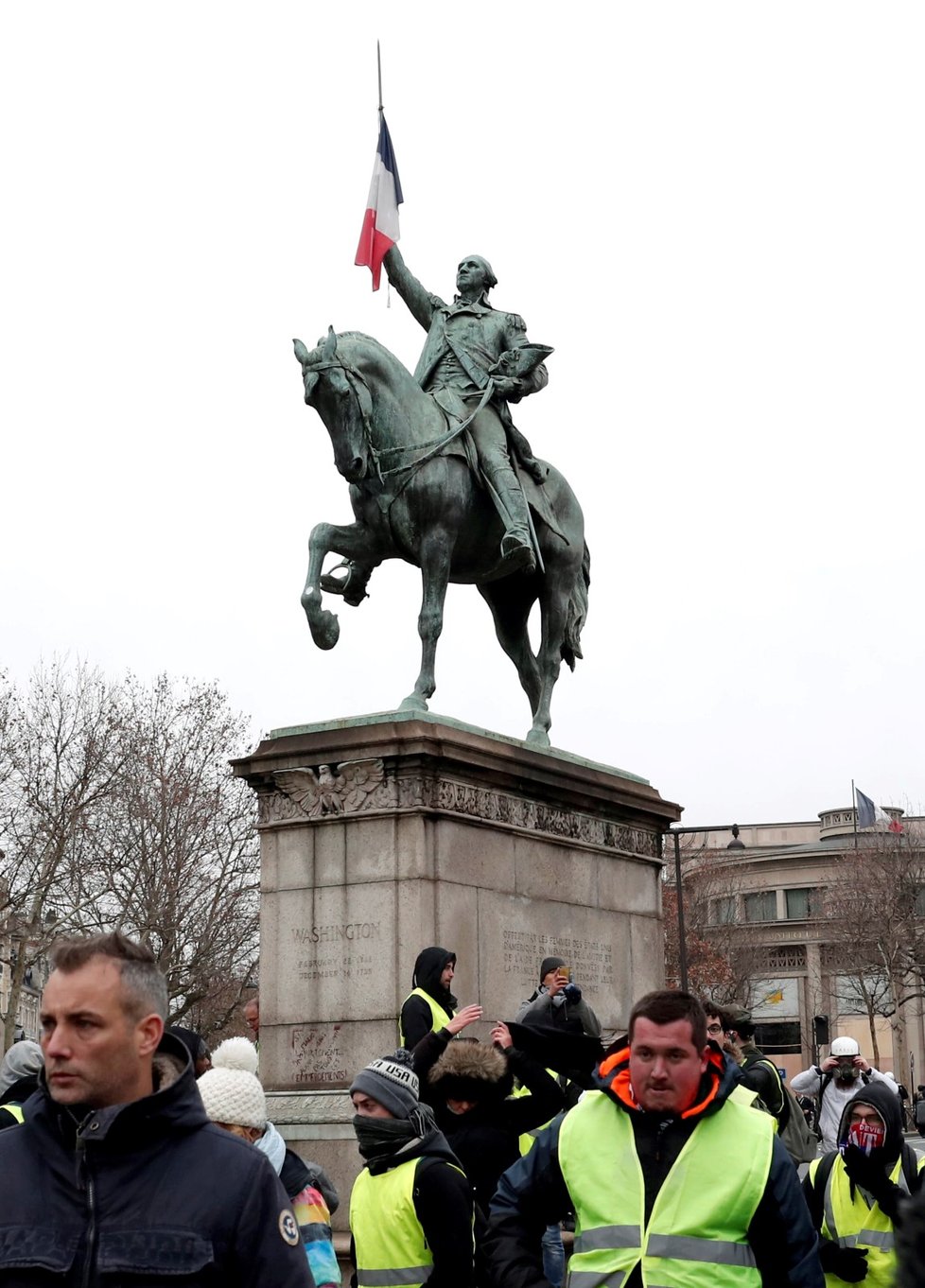 Protesty takzvaných žlutých vest v Paříži (15.12.2018)