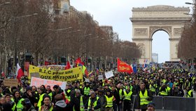Protesty žlutých vest ve Francii (9.2.2019)