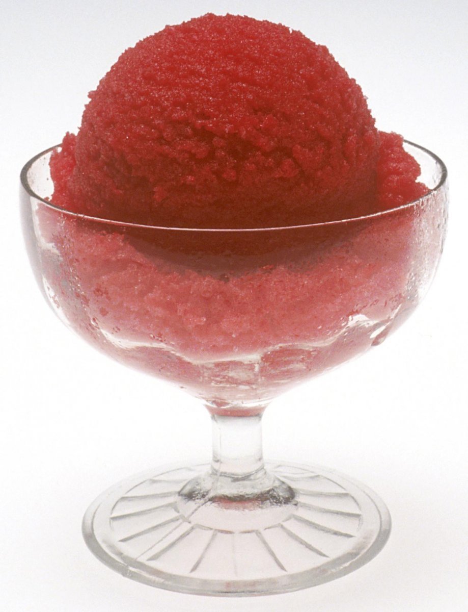 Jahodový sorbet