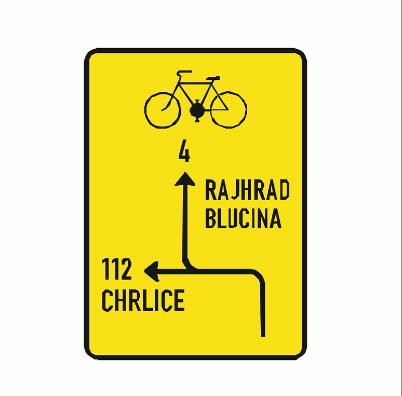 Dopravní značka IS 20: Návěst pro cyklisty