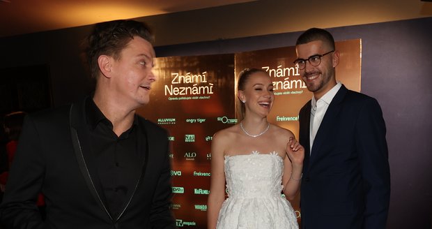 Po premiéře filmu Známí neznámí: Anna Kadeřávková a Daniel Štrauch alias GoGo.