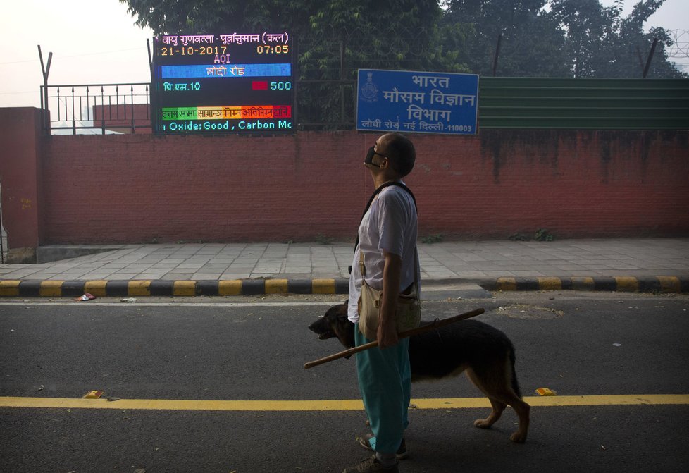Kvalita ovzduší v Indii se rapidně zhoršuje.