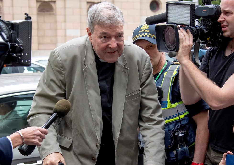 Kardinál George Pell po skončení soudního řízení