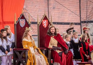 Na Znojemské vinobraní tradičně přijede král Jan Lucemburský s chotí a družinou.