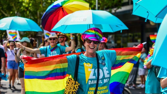 Podporovatelka Zoe Daniel v Austrálii Podporovatelka Zoe Daniel v Austrálii