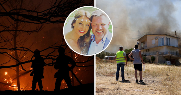 Britka přišla při požárech v Řecku o manžela: Zemřel, když zachraňoval děti z ohnivého pekla
