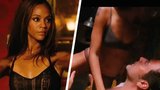 Zoe Saldana z modré Avatarky sexy bojovnicí