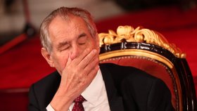 Prezident republiky Miloš Zeman na recepci pořádané čínskou ambasádou v pražském paláci Žofín (25. 9. 2019)