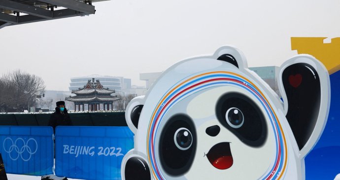 Olympijská-paralympijská výzdoba v Pekingu.
