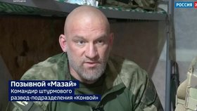 „Mazai, útočný velitel průzkumné jednotky Konvoj“, titulovala televize Rossija 24 Konstantina Pikalova.