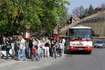 Autobus u Zoo Praha.