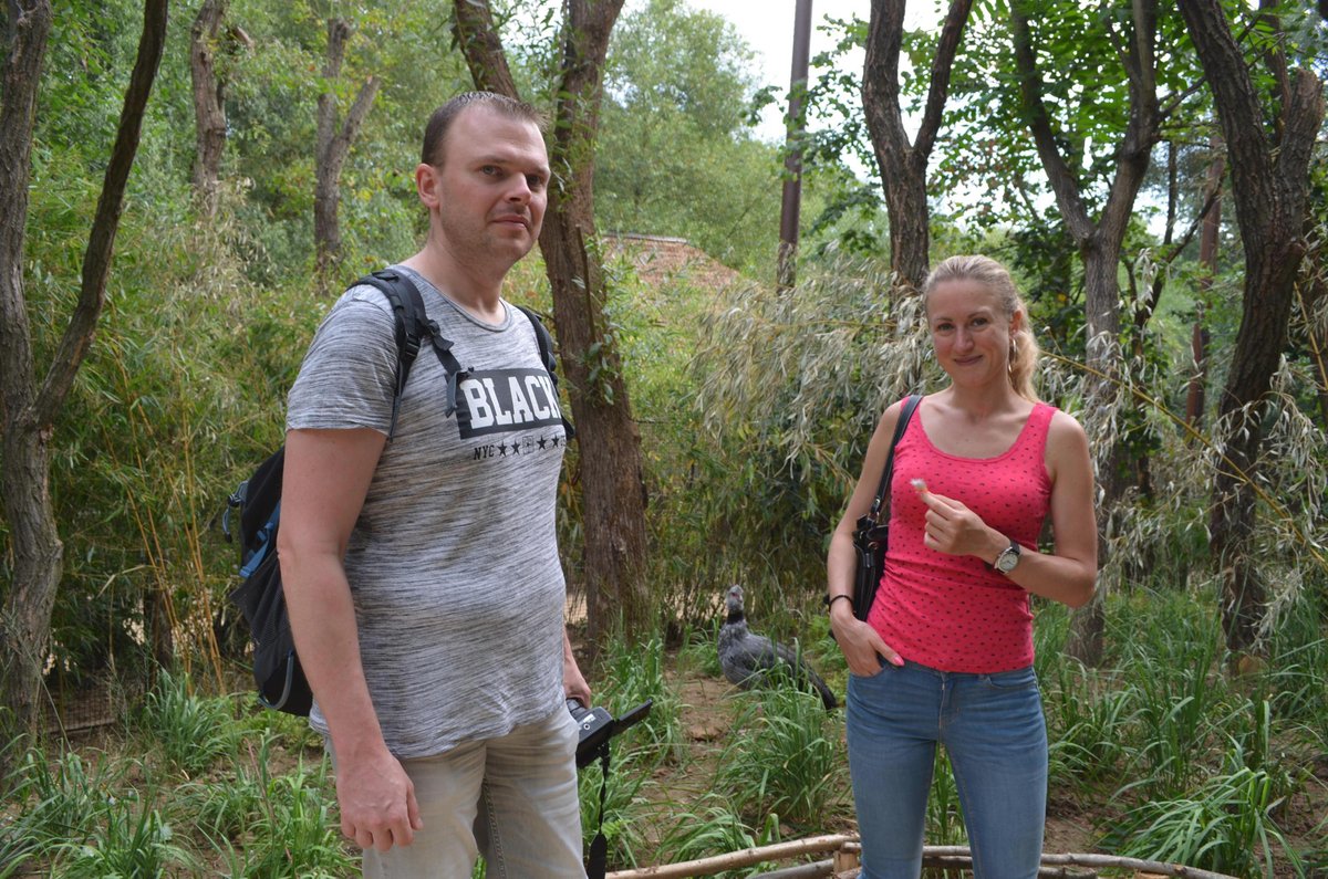 Alena Petriková (30) s Martinem Kečkešem (36) přijeli do zoo až ze Staré Boleslavi.