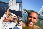 Moderátorka Novy Hejdová se slunila na plachetnici, její muž se kvůli fotce málem utopil!
