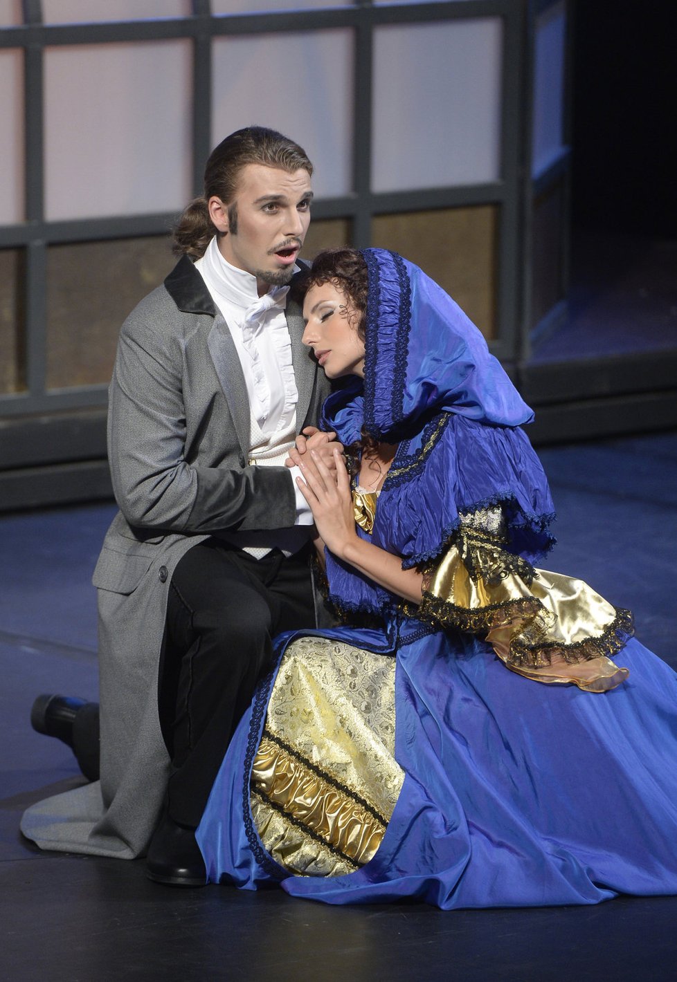 Michal jako šlechtic Raoul v muzikálu Fantom Opery
