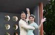 Zpěvák Ondřej Ruml a Andrea Třeštiková Zpěvák Ondřej Ruml a Andrea Třeštiková