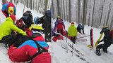 V Beskydech se těžce zranil skialpinista (37). Neměl přilbu