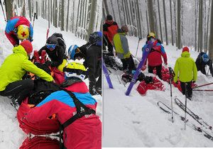 V Beskydech se těžce zranil skialpinista (37). Neměl přilbu