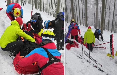 V Beskydech se těžce zranil skialpinista (37). Neměl přilbu