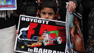 Bahrajnci protestovali během závodu F1